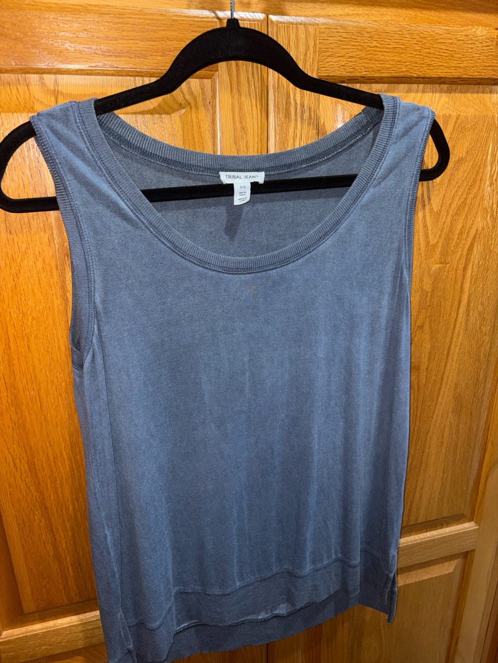 Tribal Jeans Women's Slate Gray Sleeveless Tank
